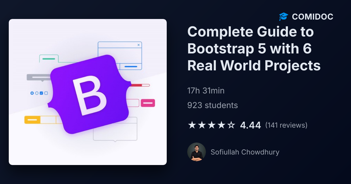 Complete Guide to Bootstrap 5 with 6 Real World Projects - Course ...