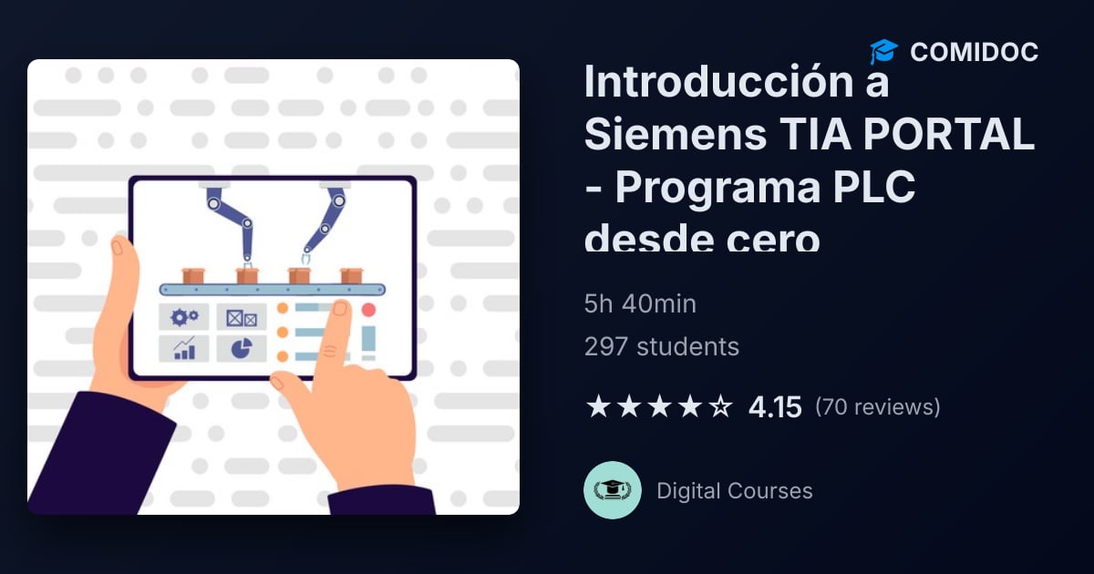 Introducción a Siemens TIA PORTAL - Programa PLC desde cero - Course ...