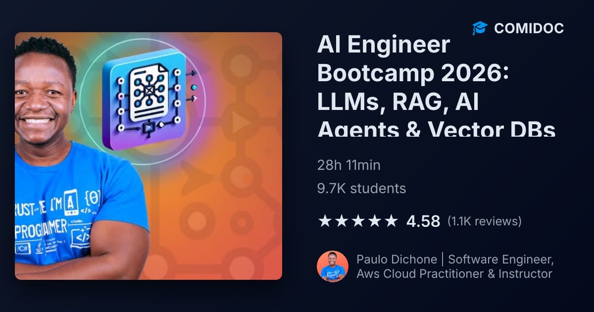 AI Engineer Bootcamp 2026: LLMs, RAG, AI Agents & Vector DBs - Review ...